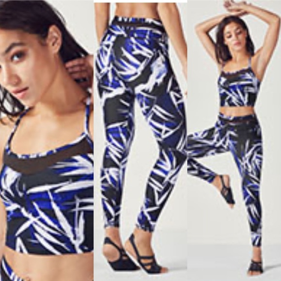 Fabletics Denau Outfit- Sports Bra and High Waisted Leggings - Picture 1 of 9
